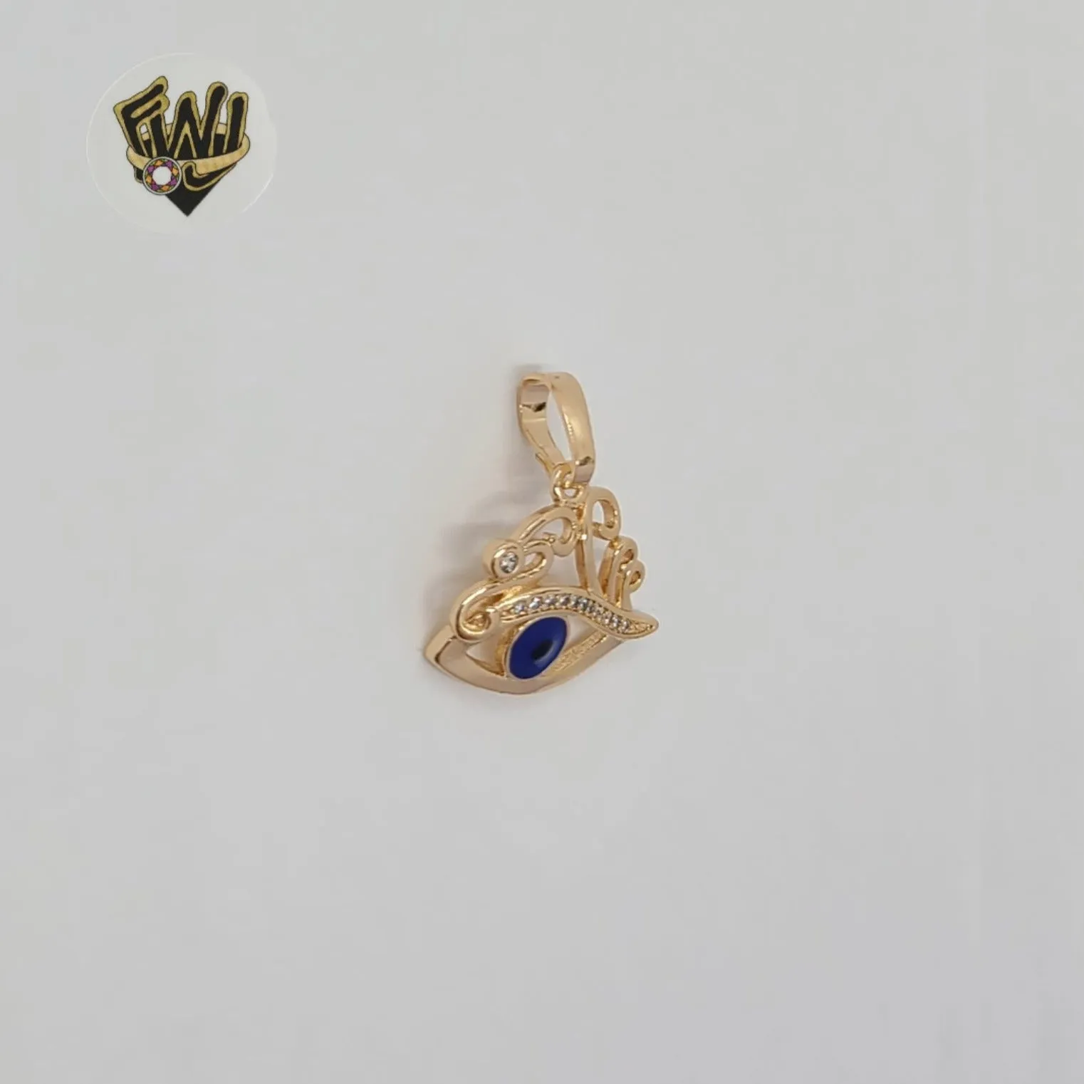 (1-2382-1) Gold Laminate - Eye Pendant - BGO
