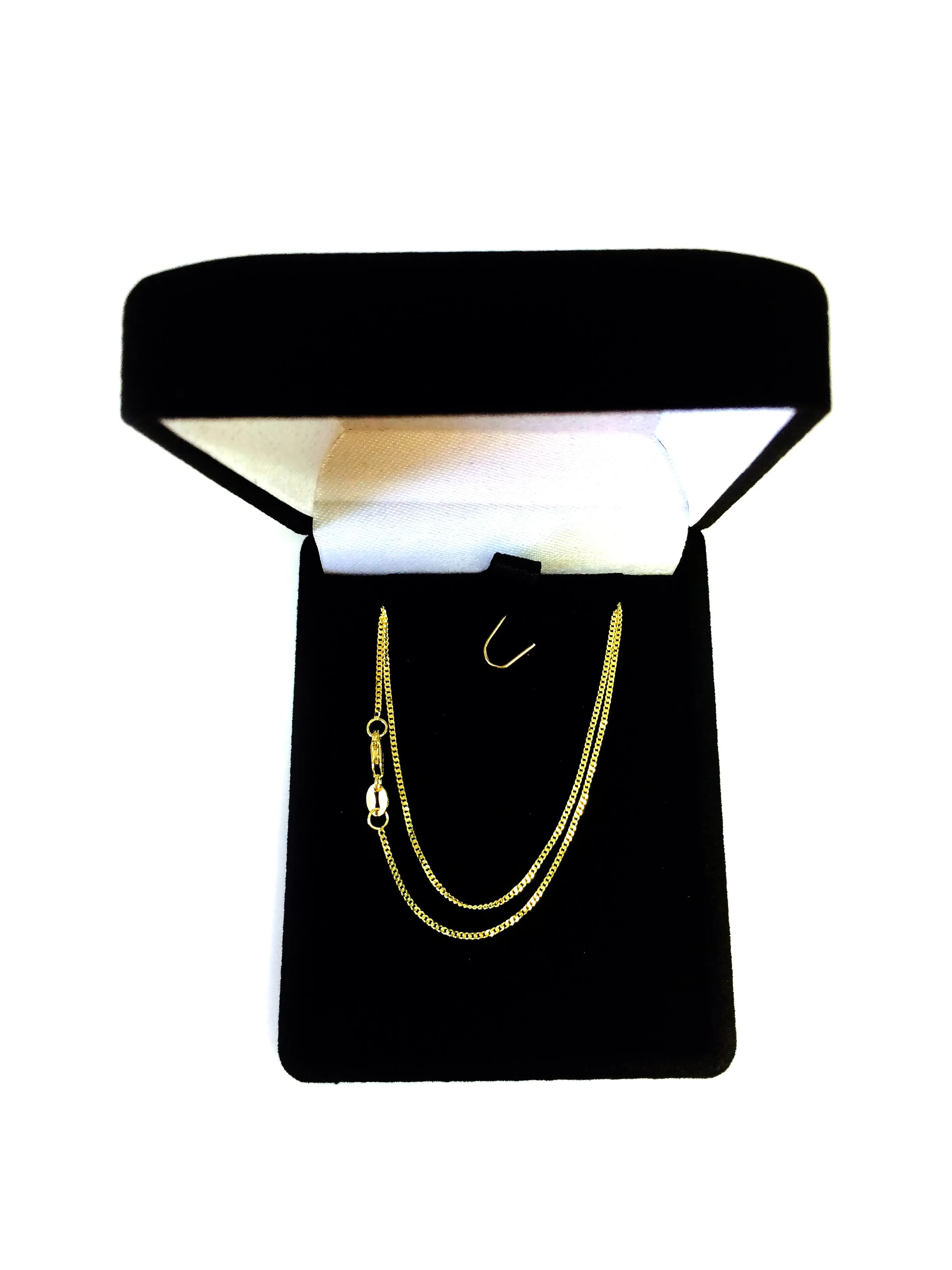 10k Yellow Gold Gourmette Chain Necklace, 1.0mm
