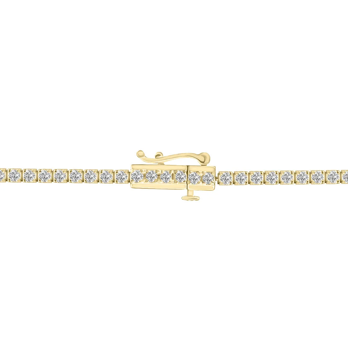 2ct tw LAB GROWN Diamond Bracelet in 14kt Yellow gold