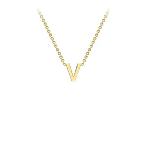 9K Gold 'V' Initial Necklace - 1.19.0171