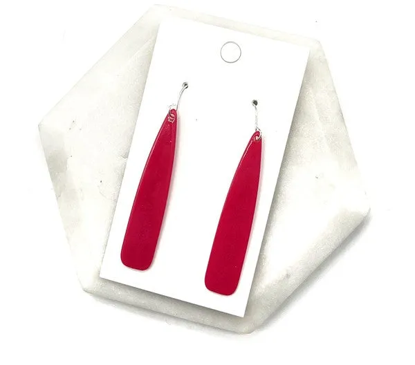 BAUBLES by B Burgundy Pixie Acrylic Earrings