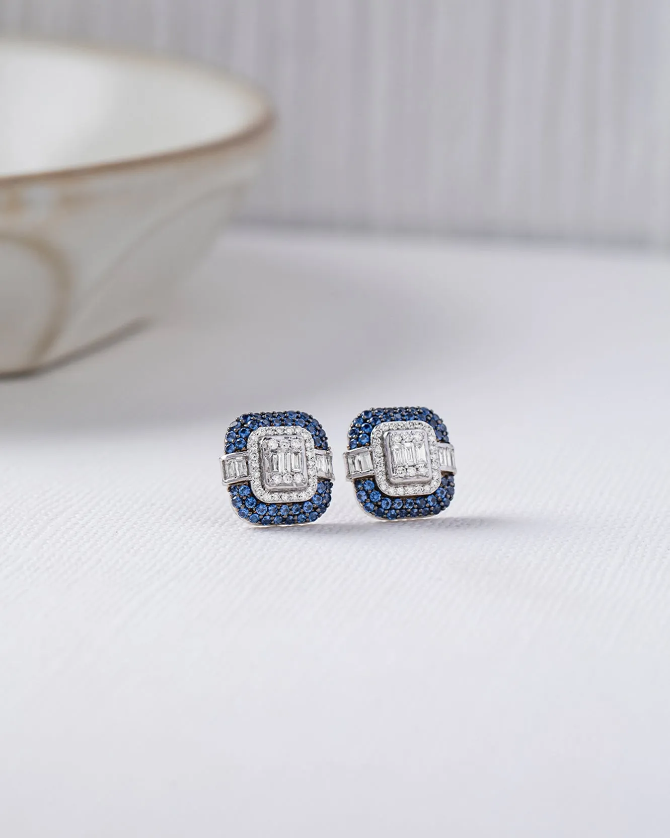 Deco Diamond Earrings