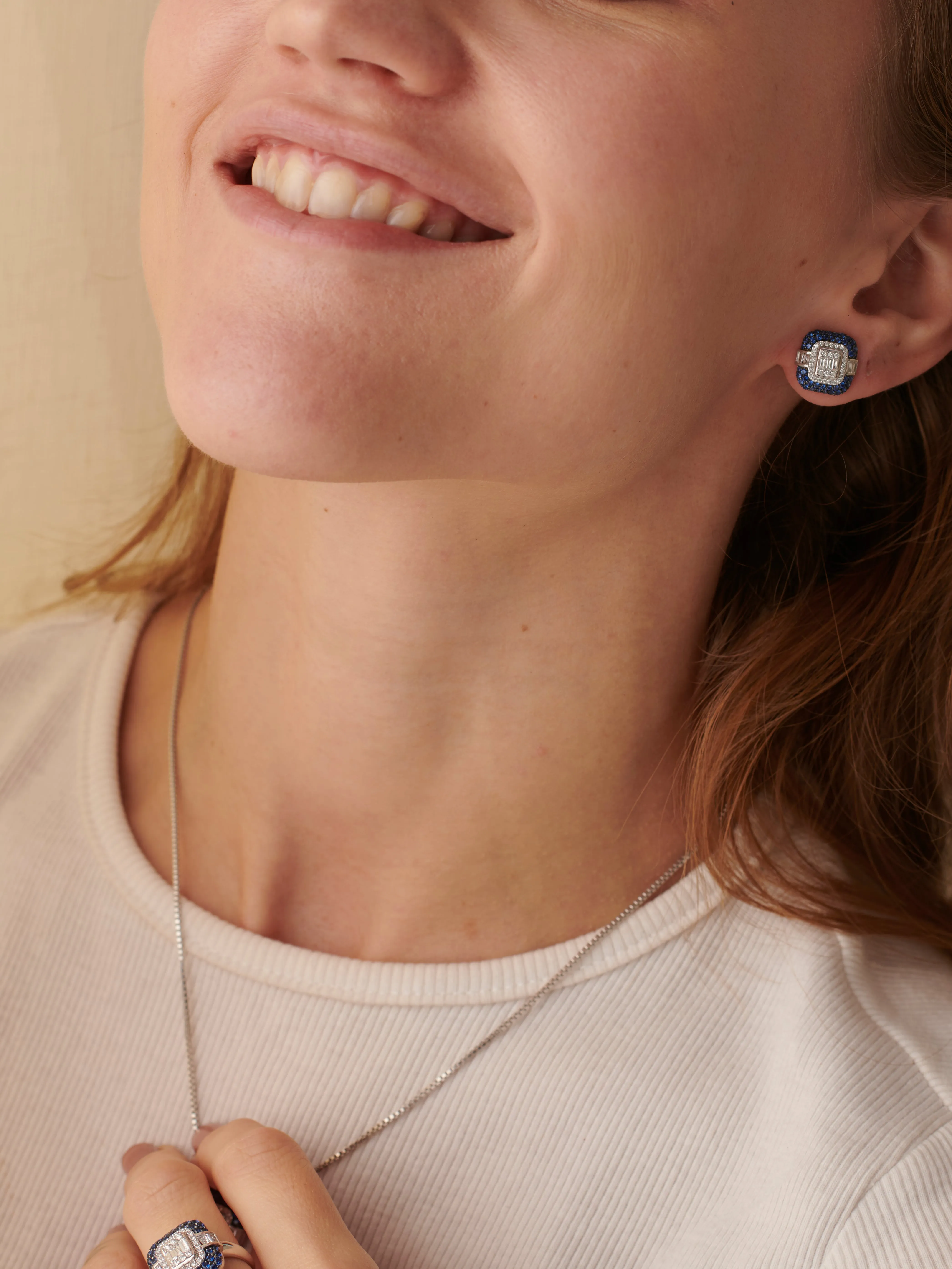 Deco Diamond Earrings