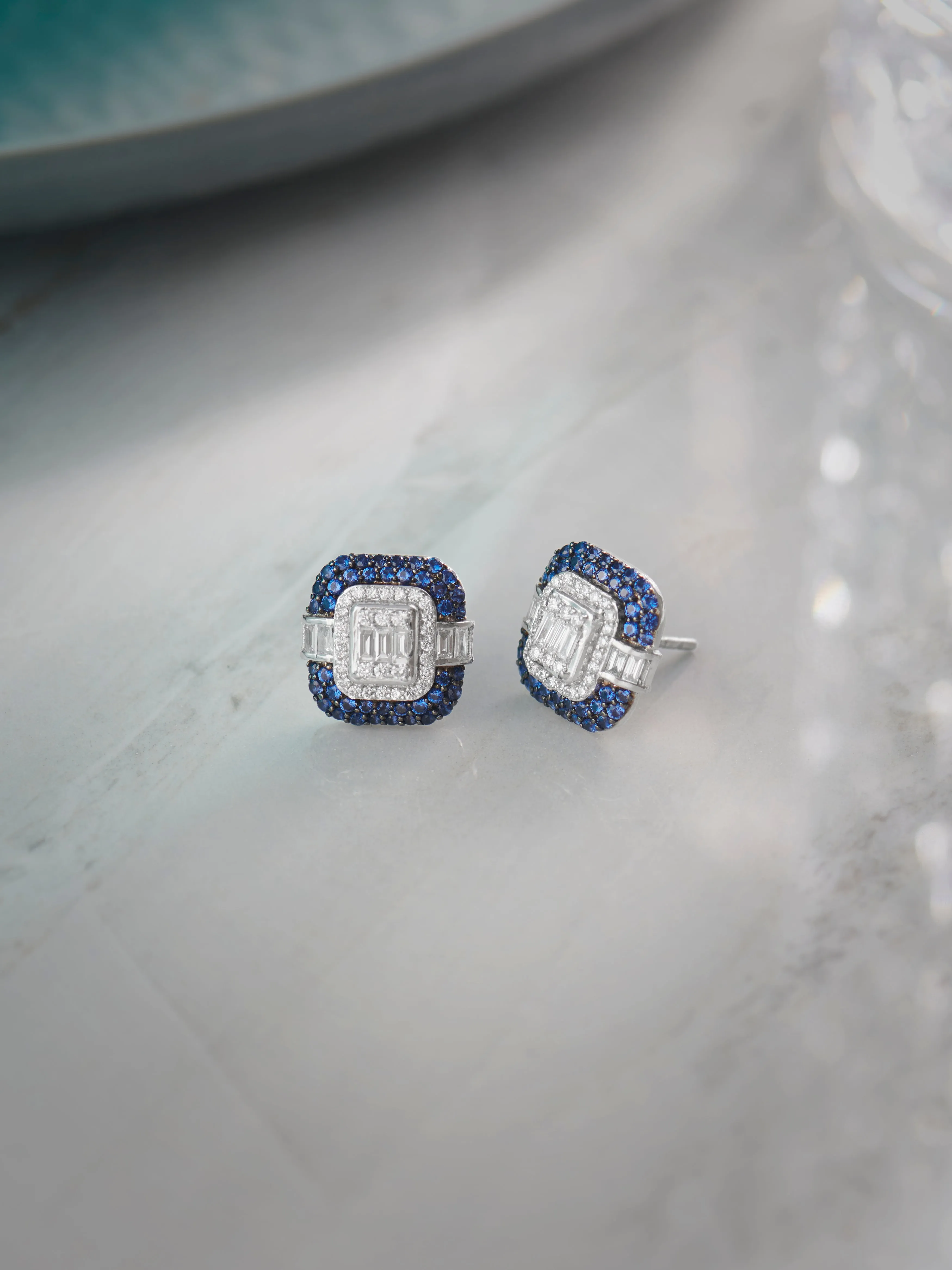 Deco Diamond Earrings
