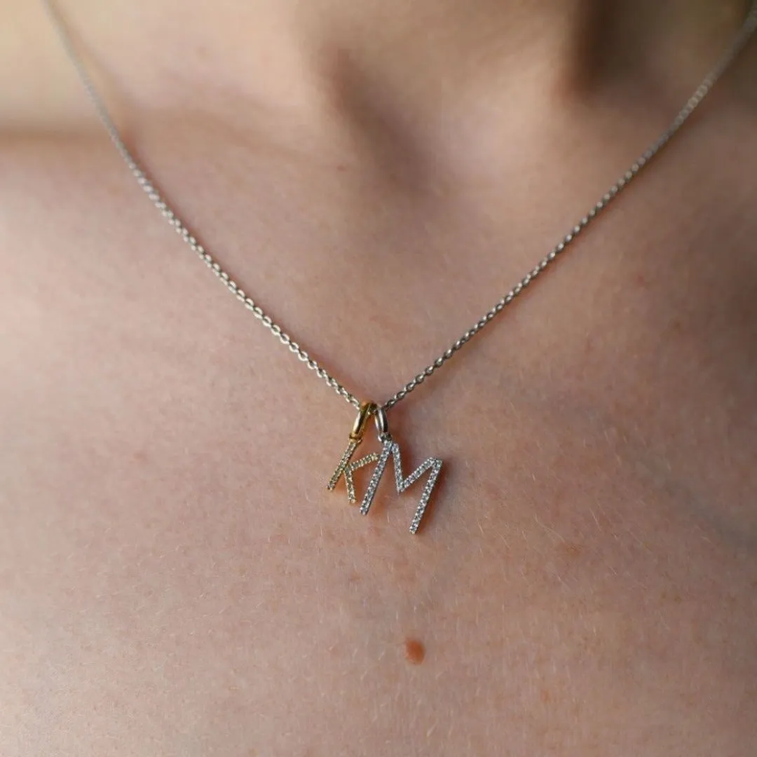 Diamond Letter Pendant 10