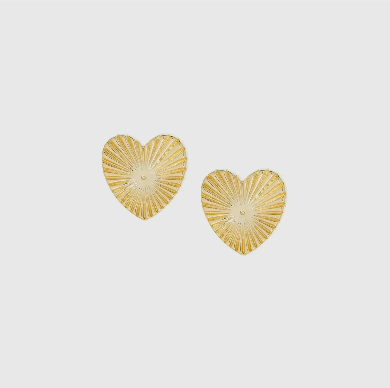 Etched Heart Earring
