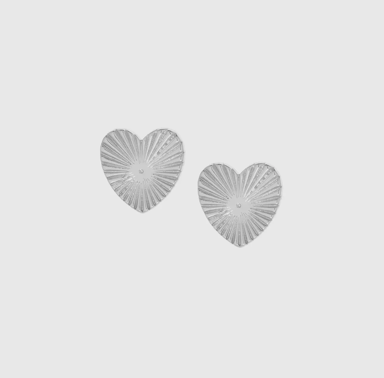 Etched Heart Earring