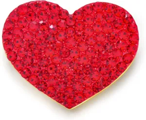 Heart Brooches for Women Rhinestone Crystal Heart Brooch Pin Gift for Wife Girlfriend