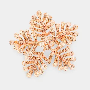 iLLASPARKZ Crystal Pave Snowflake Brooch