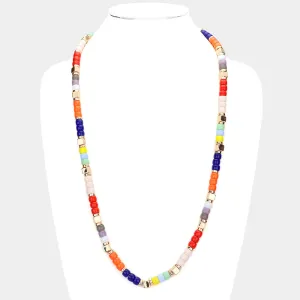 iLLASPARKZ Cube Resin Beaded Long Necklace