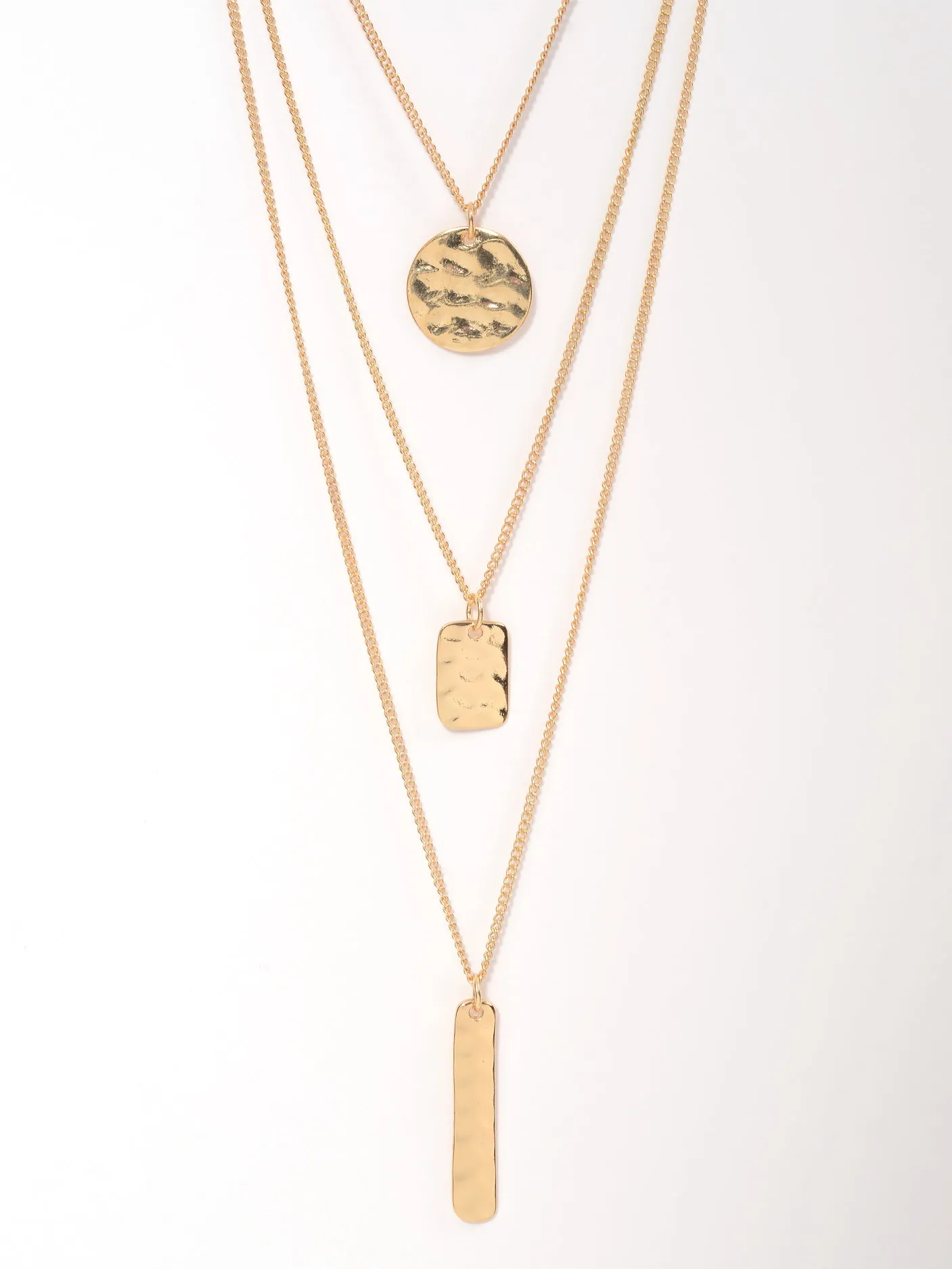 Metallic Pendants Necklace