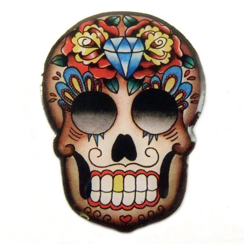 Mexican Sugar Skull Brooch - Jubly Umph