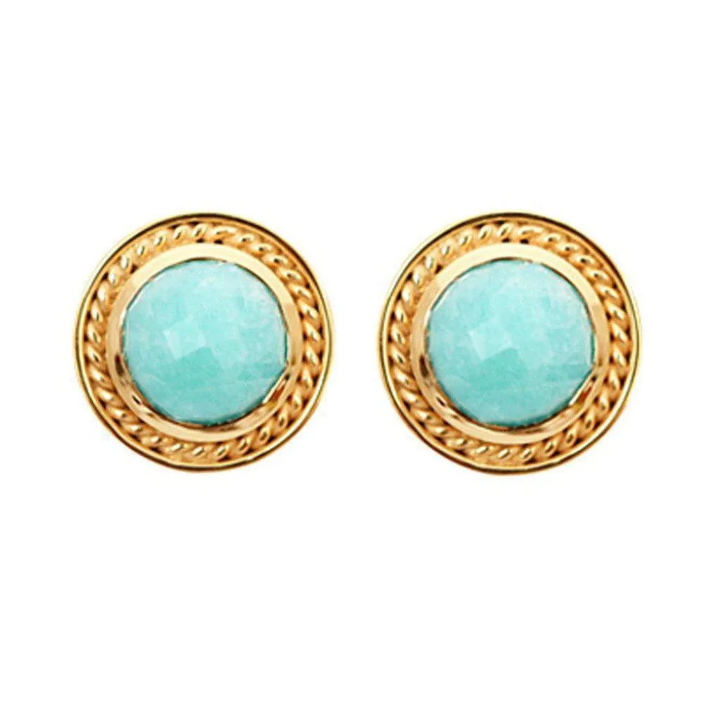Monterey Faceted Amazonite Earrings