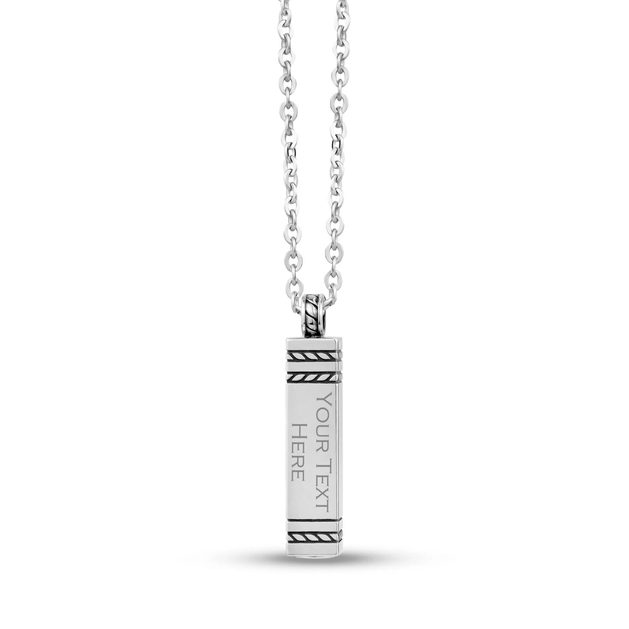 Rectangle Bar Urn Pendant