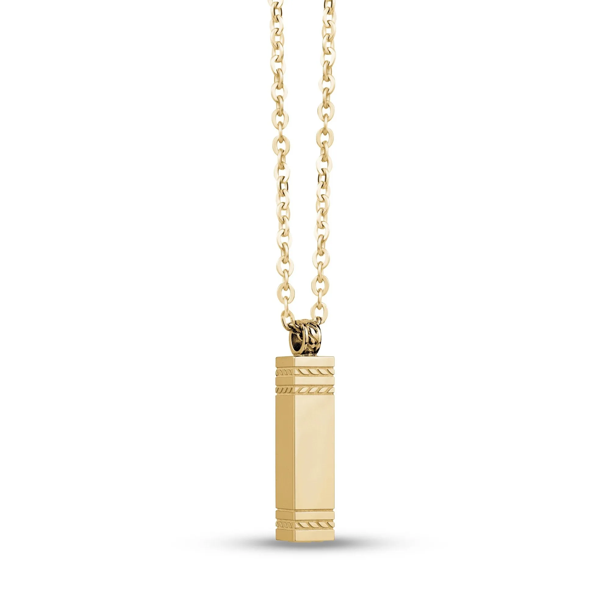 Rectangle Bar Urn Pendant