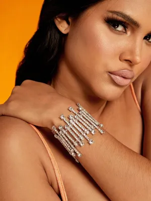 Rhinestone Decor Bangle