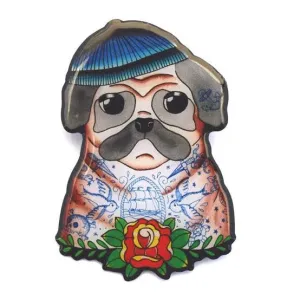 SALE Sailor Pug Brooch - Jubly Umph