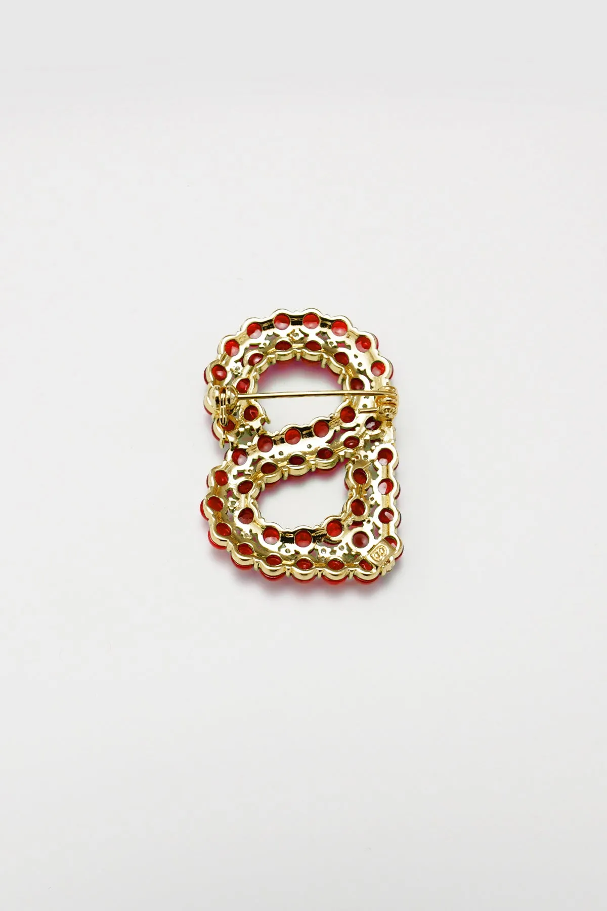 Signature Beaded Brooch - Bricks