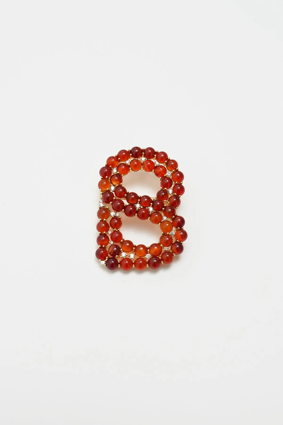 Signature Beaded Brooch - Bricks