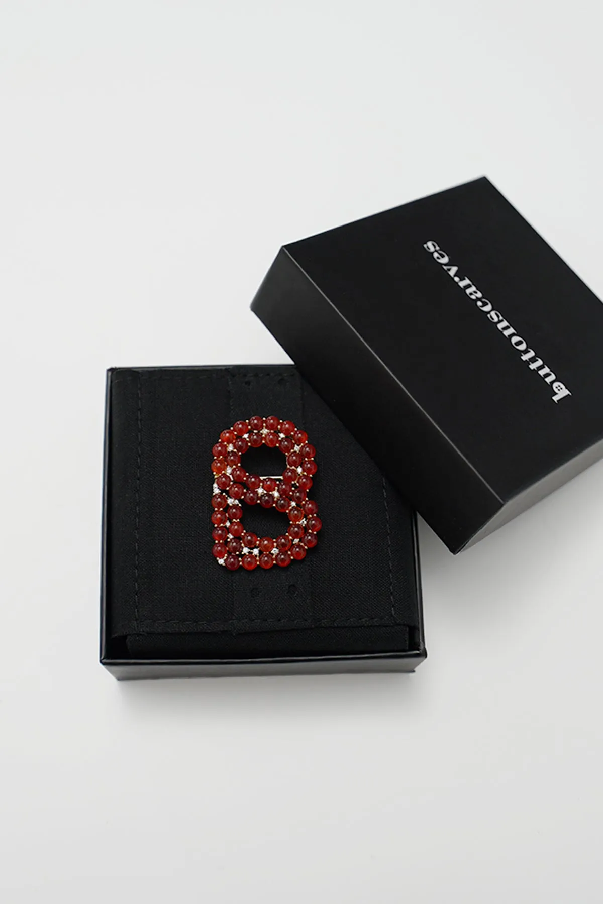 Signature Beaded Brooch - Bricks