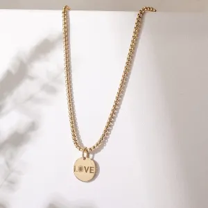 Stainless Steel Love Necklace
