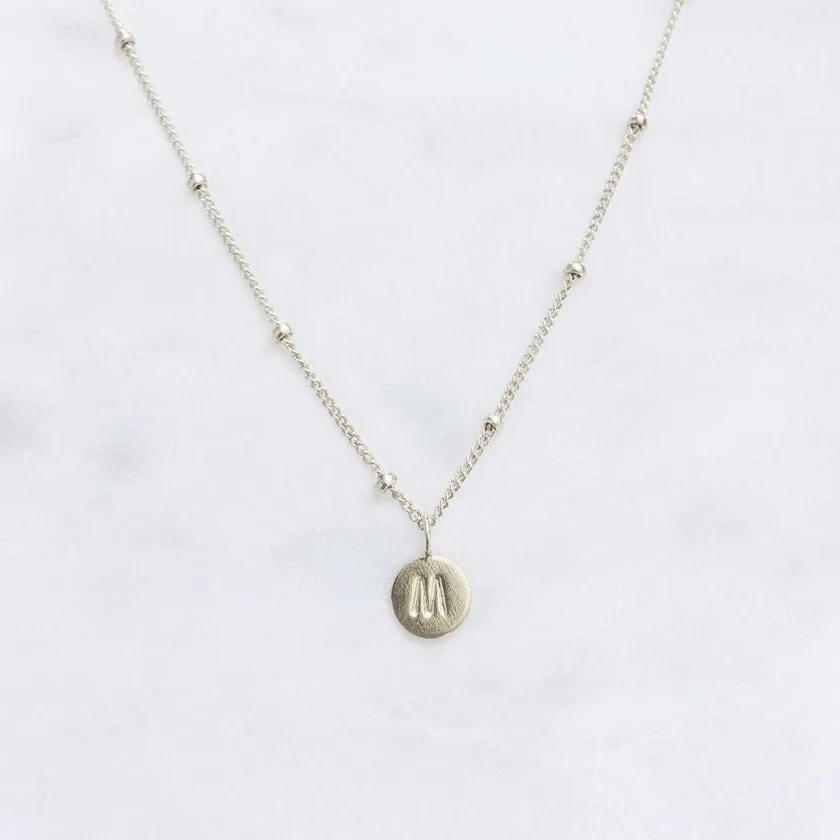 Sterling Silver Initial Necklace